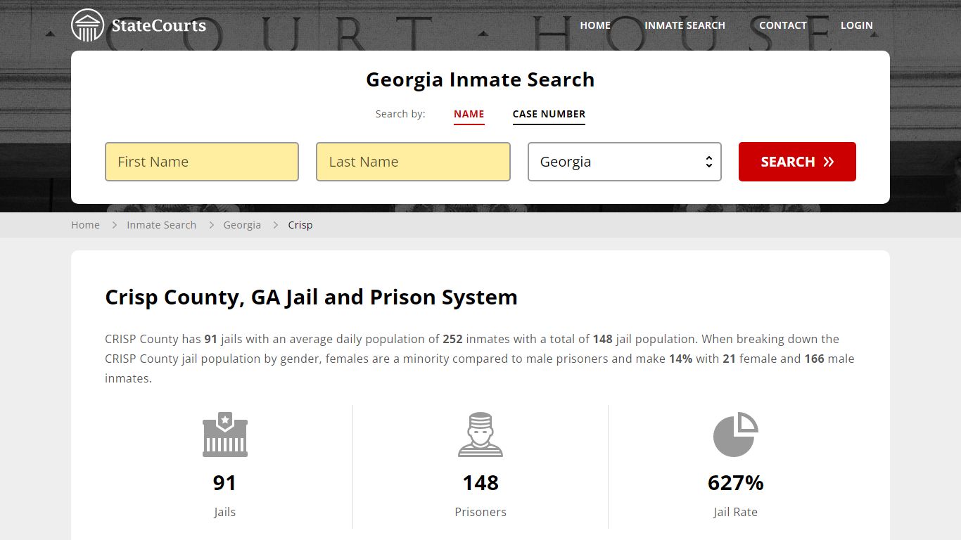 Crisp County, GA Inmate Search - StateCourts